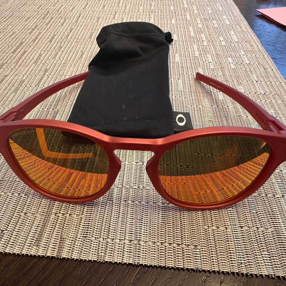 Oakley Latch Prizm Unisex Sunglasses - Red Metallic